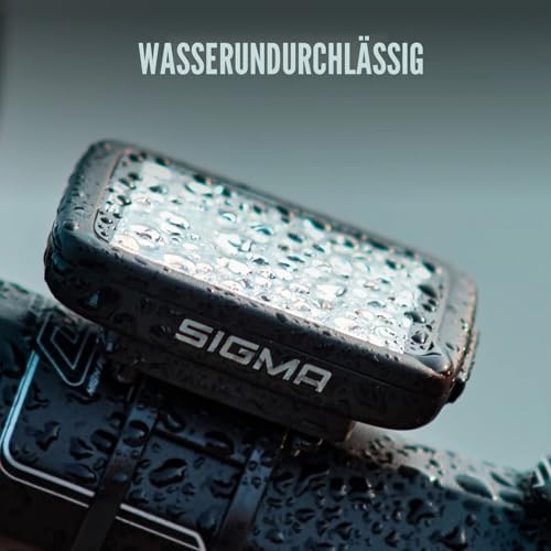 SIGMA BC 8.0 WR| Fahrradcomputer mit 8 Funktionen | Fahrrad Tacho mit Kabel | Wasserdichter Fahrradcomputer einfach zu bedienen mit großen Tasten und klarem Display