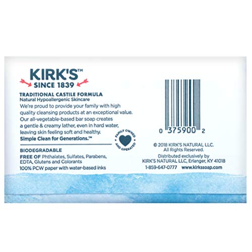 Kirk's Natural Original Castile Soap, 4 Ounce (Packaging May Vary) #TOP1