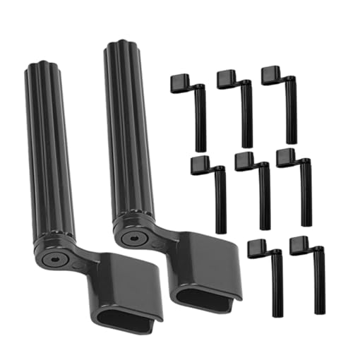 Yardwe 10pcs Guitar Peg Winder Tool Set for Strings Tuner Peg Winder for Guitars and Ukuleles