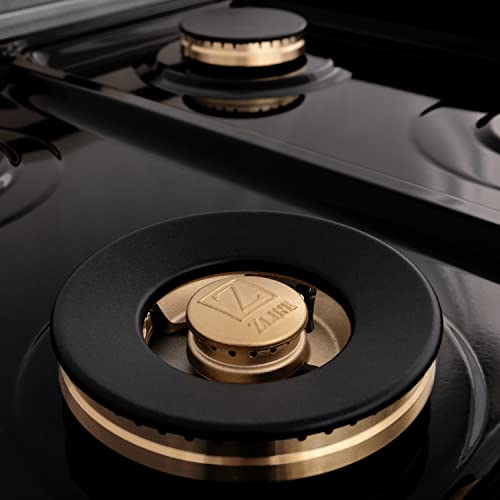 Zline Kitchen And Bath RTSZ-48-CB Zline Autograph Edition 48 Inch Porcelain Rangetop With 7 Gas Burners In Fingerprint Resistant Stainless Steel And Champagne Bronze Accents thumb #4