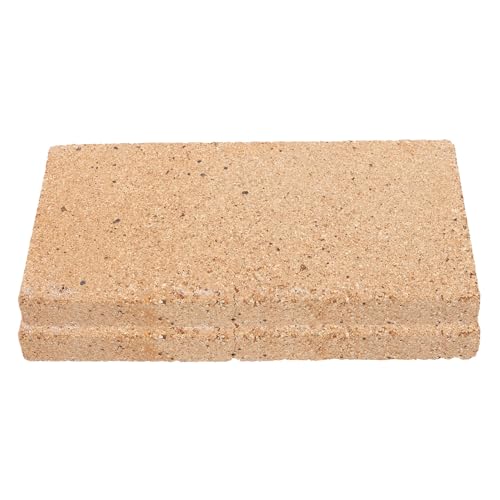 CHILDWEET Lot De 2 Briques Réfractaires Haute Température En Argile Ignifuges Pour Poêles À Bois Briquettes D'Allumage Couleur Brun Clair