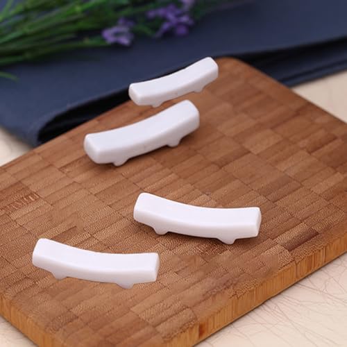 12 Pcs Ceramic Chopsticks Holder, White Chopstick Rest Chopsticks Stands for Chinese Food, Home, Hotel, Resta