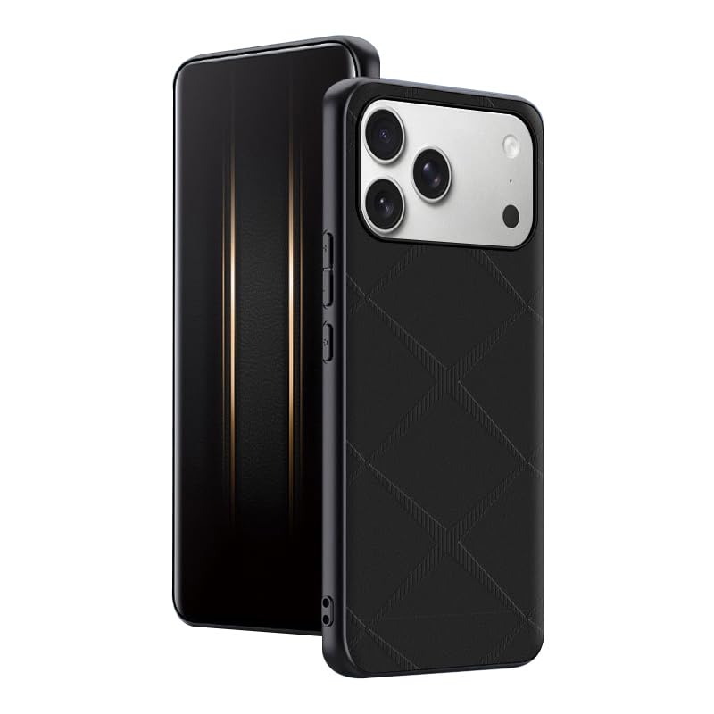 Étui en cuir iPhone 17 Pro marron : coque fine et élégante de haute qualité