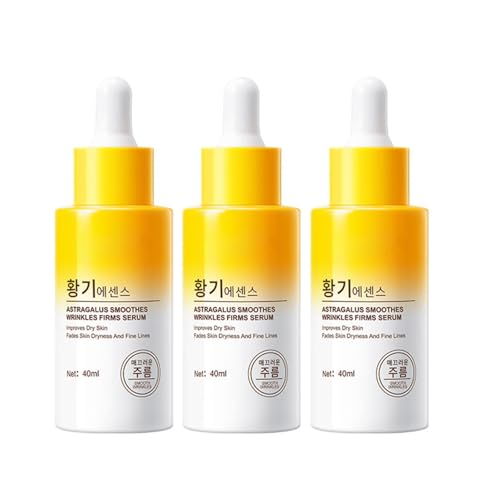 Vitamin C Brightening Serum Korean, Face Glow Serum for Women, Reduce Dark Spots and Fine Lines, Enhance Elasticity, Hydrating Face Essence for Dull Skin (40ml, 3)