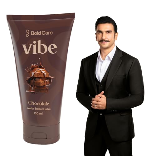 Bold Care Vibe – Natural Personal Lubricant for Men and Women – Premium Chocolate Flavour – Water Based Lube – Skin Friendly, Silicone and Paraben Free – No Side Effects – 100 ml