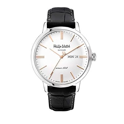 Philip Watch GRAND ARCHIVE 1940 Orologio Uomo Tempo giorno e data in Acciaio, Cuoio - R8251598011