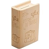 Regalo perfecto: la hucha en diseño de libro es perfecta como regalo de dinero para todos los que ahorran para las próximas vacaciones, viajes o intercambio de alumnos. Una divertida idea de regalo de dinero para el próximo viaje de vacaciones, un intercambio de alumnos o una semana de miel.