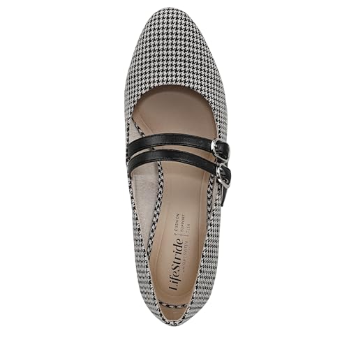 LifeStride Women's True Pump Black/Bone Houndstooth 9 W by LifeStride - Used condition - Image 5