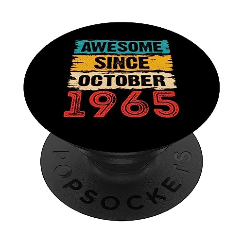 Regalos de 58 años impresionantes desde octubre de 1965 PopSockets PopGrip Intercambiable