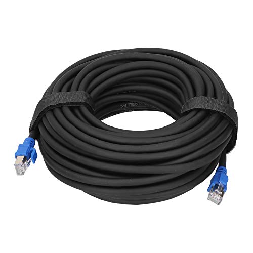 Cable Ethernet Cat8 Cables LAN RJ45 Chapados en Oro de Alta Velocidad para Adaptadores de Redes, Ethernet Cat8 de 40 Gbps 2000 Mhz para Hogar/oficina Inteligente (15 m / 49,2 pies)