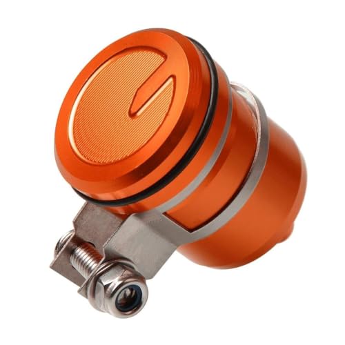Réservoir de liquide de frein moto en alu orange étanche avant arrière