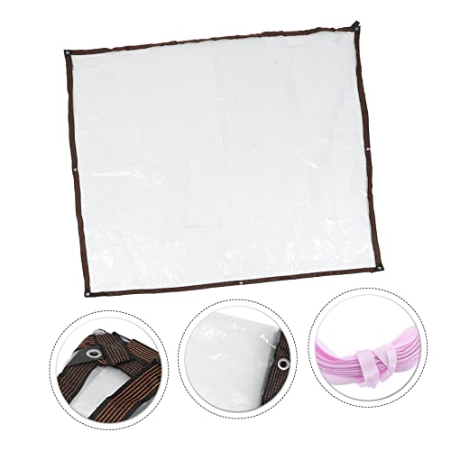 Cubtol Rain Cloth Clear Visor Oil Cloth Window Visors Poly Tarp Cover Greenhouse Cover White Tarpaulin Cloth Tarpaulin Cover Cover For Greenhouse Tarpaulin Cloth Punch Hole Shelter Black #TOP7