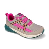 Merrell Copter Trek Wanderschuh für Kinder, unisex, Khaki/Fuchsia, 3 Little Kid