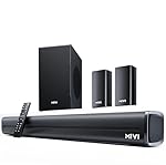 Mivi Fort Hip-Hop 4000 400Watts Premium Home Theatre Soundbar [New Launch], 5.1 Channel, Multiple EQ & Input Modes, BT v5.3, Remote Accessibility, Made in India Sound bar