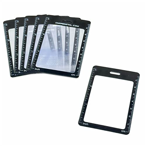 6 Credit Card Size 3X Magnifiers, Each Magnifier for Reading has 3X