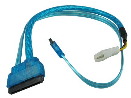 Cable Combo SATA 15-Pin a SATA 3.0 y Molex 4-Pin, 18 pulgadas