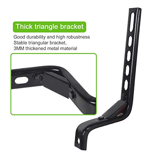 WIOSEIOC Rodas de treinamento de bicicleta, estabilizador ajustável de roda silenciosa com flash mai