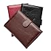 Leather Passport Holder PU Fashion Book Buckle Hand-held Bag Travel Cover Secure Compact Design(Coffee)