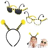 Accessoire de fête incontournable pour se faire remarquer : Ces lunettes de fête style abeille sont l’élément parfait pour attirer l’attention lors de soirées déguisées, carnavals ou événements festifs. Grâce à leur design noir et jaune à rayures, elles incarnent l'esprit festif avec une touche d'humour. Deux antennes rigolotes fixées sur le cadre viennent renforcer le style ludique de cet accessoire unique, idéal pour captiver les regards.