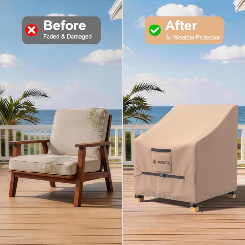 Image of 600D Outdoor Patio Chair Covers Waterproof 29 inchWx30 inchDx36 inchH, 2 Pack