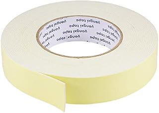 sourcing map Sealing Foam Tape 10mm Wide 1mm Thick 10m/32.8ft Long, EVA Self Adhesive Weather Strip for Window Door Insulation