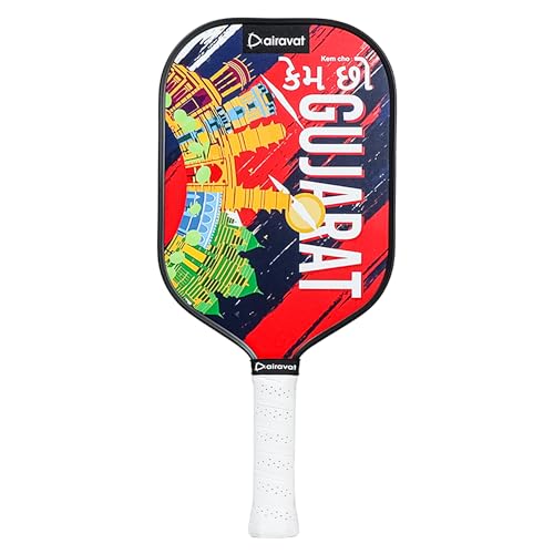 Image of City Edition 7416 (Gujrat) Pickleball Paddle Features 3K Carbon, hot-Pressed Build for Power, Spin, and Control. India's 1st Paddle Blending City Heritage with Modern Design for top Performance.