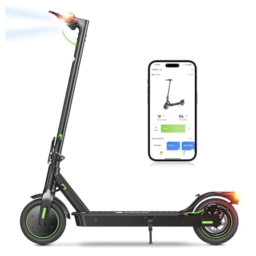isinwheel S9Pro Electric Scooter, 8.5" Solid Tires E Scooter, 17 Miles Range and 19 MPH Portable Folding Commuting Scooter for Adults, Dual Suspension & Brakes, App and Scooter Bag(Optional Seat)