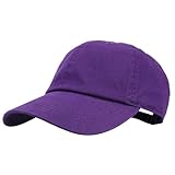 Gelante Baseball Caps Dad Hats 100% Cotton Polo Style Plain Blank Adjustable Size. 1826-Purple-1PC
