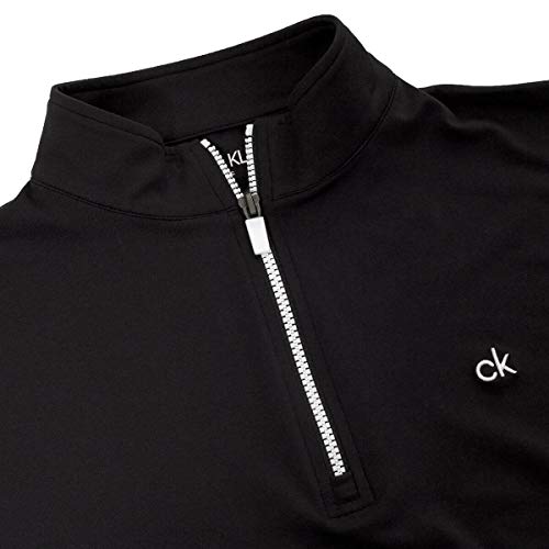 Calvin Klein Mens Striped Sleeve Newport Sweater Black White M - Image 4