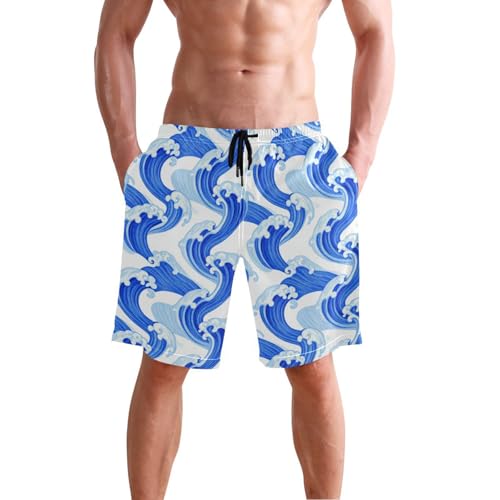 Short de bain homme de surf léger résistant eau maillot de plage séchage rapide