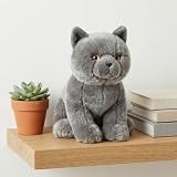 lilizzhoumax Britisch Kurzhaar bk Kuscheltier Katze plüschtier 28cm Simuliertes Tier Spielzeug Katze Kawaii Realistische Plüsch Spielzeug für Wilde Tiere, Geschenk für Freunde und Kinder
