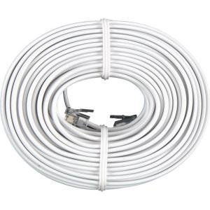 (Pack of 5) - 25FT Gray Phone Line Cord RJ11 Male/Male Telephone Cable for Landline Phone and Fax