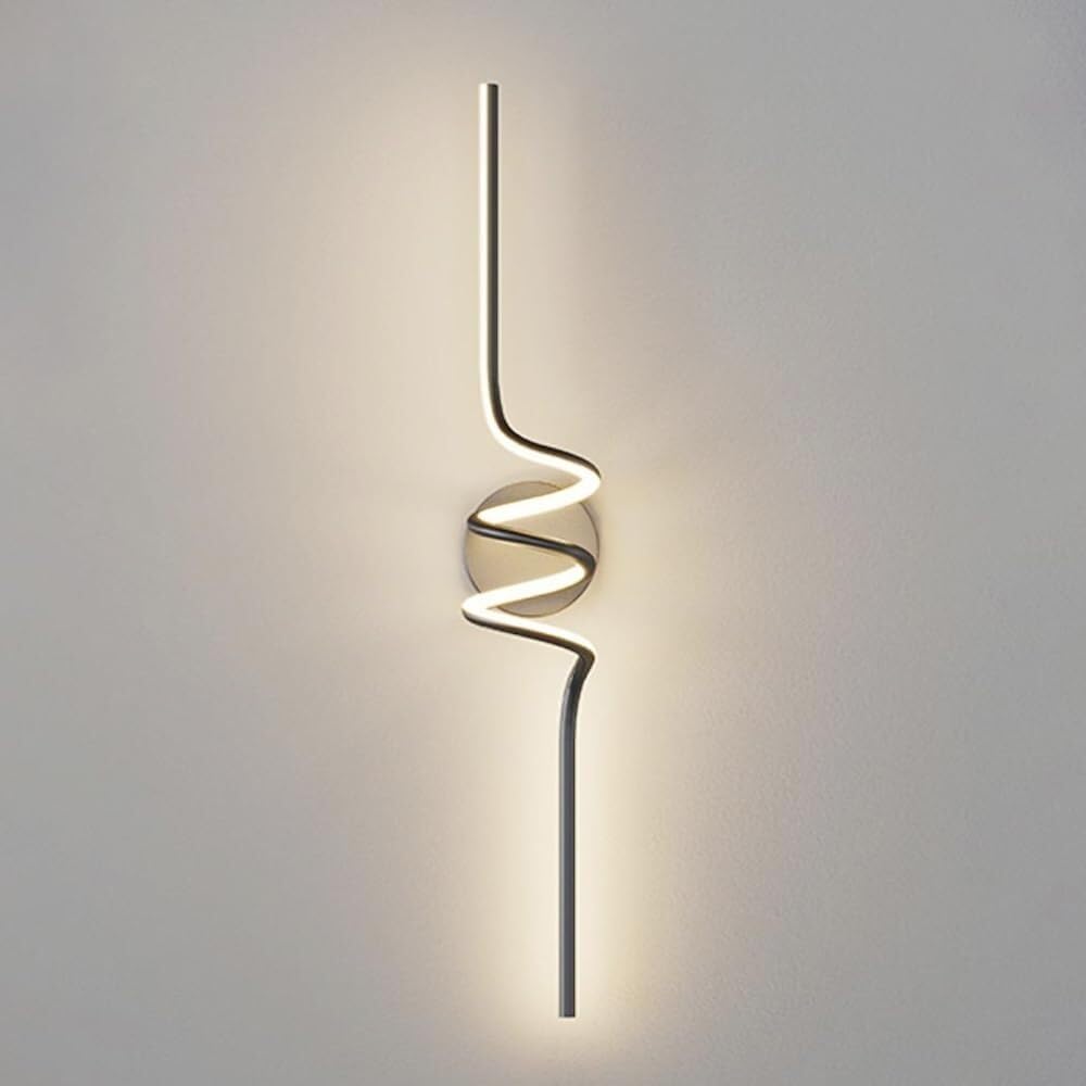 FZQSXAZU Modern Minimalist Wall Sconce, Linear Design, Warm White 3000K LED Light, ometric Lamp for Balcony, Bedroom, Living Room, Office Det