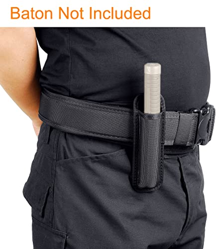Taftacfr Molded Expandable Baton Holder Holds 16-Inch Or 21-Inch Expandable Baton (Black Ballistic Nylon) #TOP1