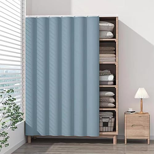 Rideaux courts occultants anti-poussière de 120x180 cm pour armoire de rangement