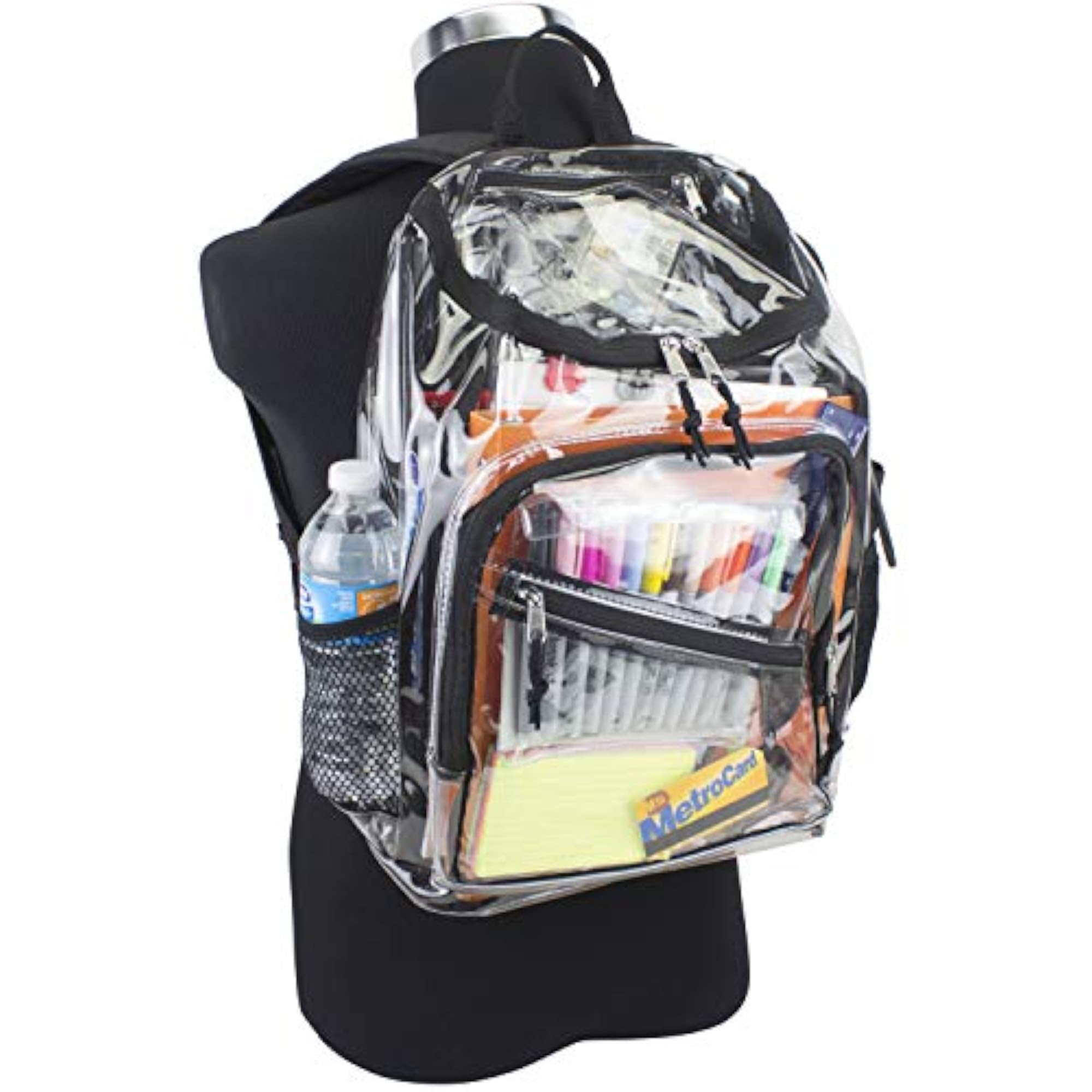 Clear Top Loader Backpack for School and Travel