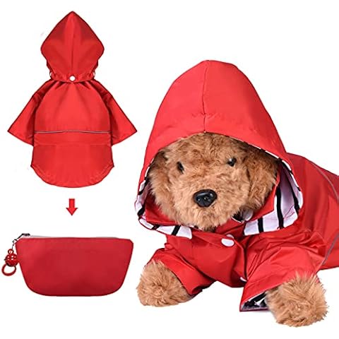 DOZCA Faltbare Regenjacke für Hunde Cover