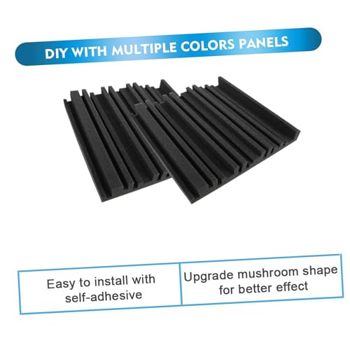 YARNOW 6 piezas Paneles Acústicos Aislantes para Reducción de Ruido, Baldosas para Pared, Material para Atenuación de Eco, Home Theater y Grabación miniatura 3