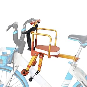 Kids Bike Seat, 2022 New Aluminum Alloy Child Bike Seat, Portable Foldable Front Mounted Child Bicycle Seats , Mountain…