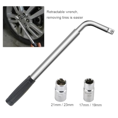 VonLux Car Jack Kit, Scissor Jack 2 ton with Speed Handle, Labour Saving Ratchet and Wheel Wrench with 2 Sockets, Lifting Tyre Tool Portable Trolley Jack for Car Van - Image 6
