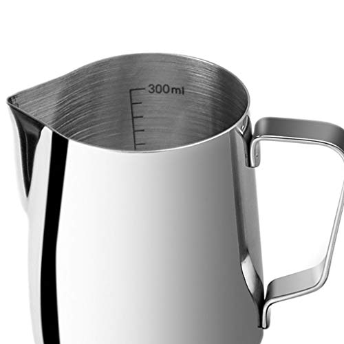 LafyHo 350 ml / 600 ml / 100 ml de aço inoxidável leite espumeja, jogo expresso latte café, barista Pitcher Craft copo escala