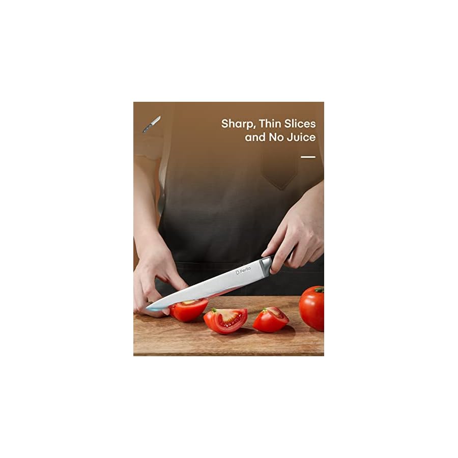 Knife-Set-DPerlla-6-Pieces-Small-Kitchen-Knife-Set-with-Block-German-Stainless-Steel-Knives-Set-Sharp-Chef-Knife-Block-Set Knife Set, D.Perlla 6 Pieces Small Kitchen Knife Set with Block, German Stainless Steel Knives Set, Sharp Chef Knife Block Set, Brown