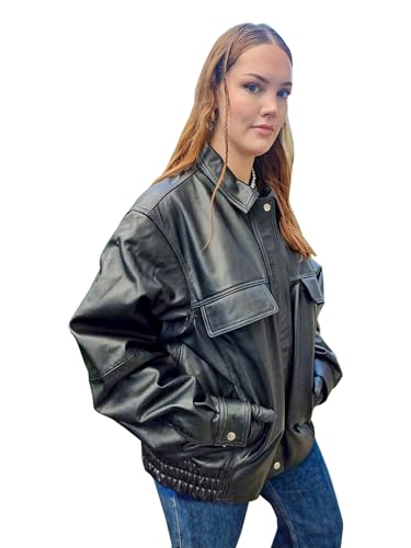 Veste en cuir surdimensionnée pour femme adieu aux blousons trop serrés
