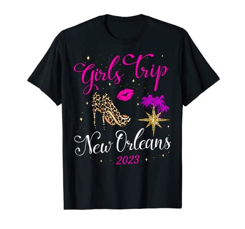 Girls Trip New Orleans 2023 per la squadra di compleanno del fine settimana femminile Maglietta