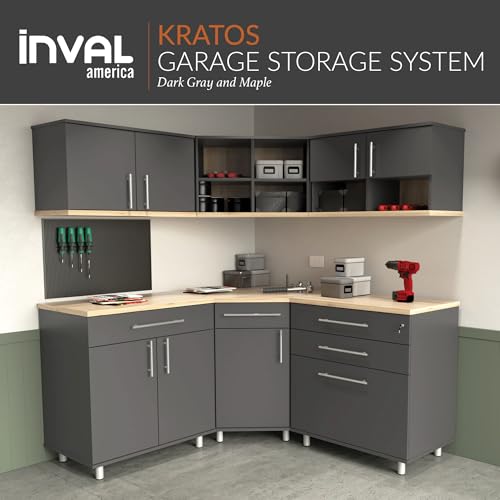 Inval GS-GP35 Kratos 6-Piece Corner Garage Storage Cabinet Set thumb #3