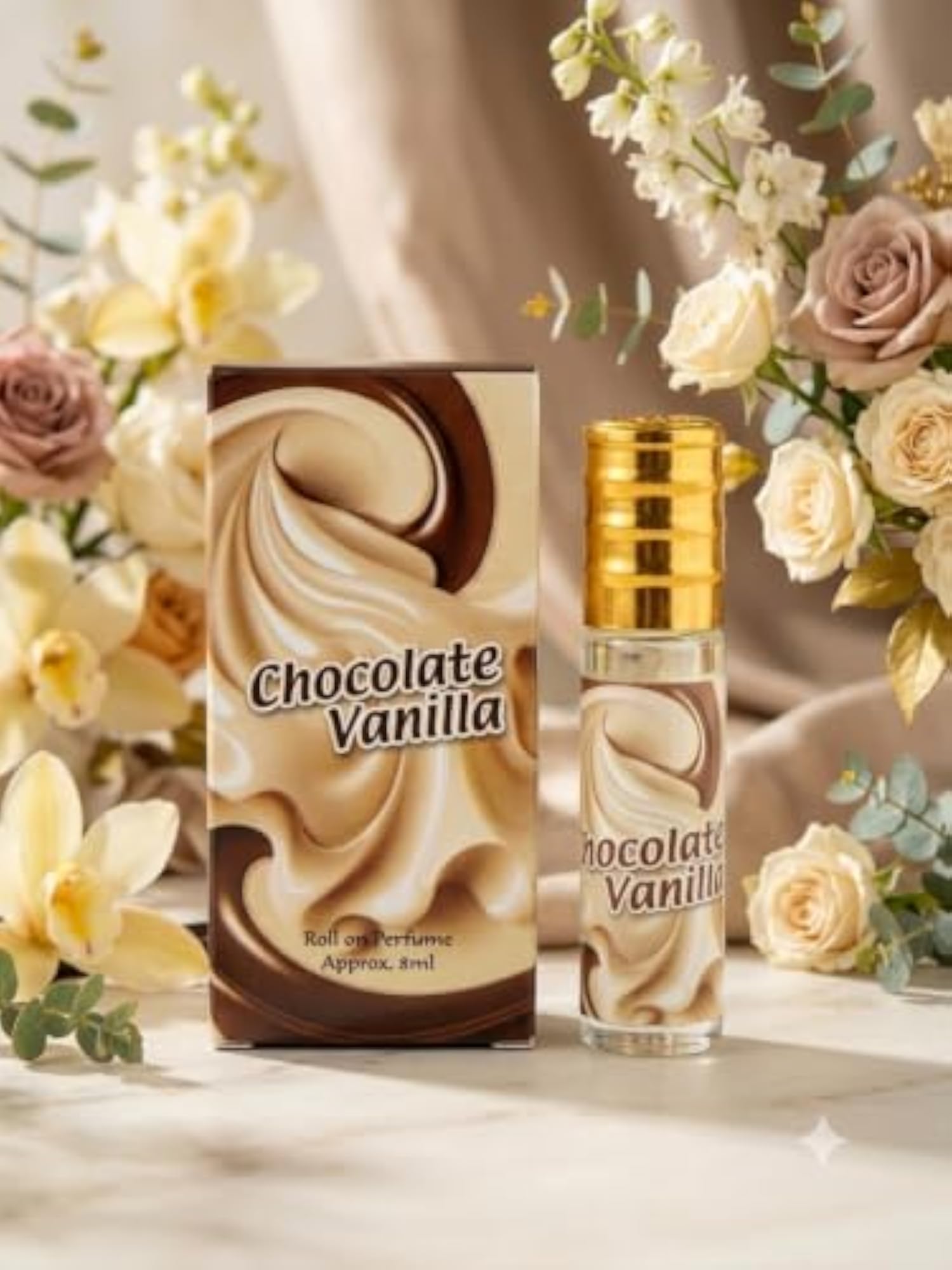 Chocolate Vanilla Roll-On Attar Perfume, Pack of 8ml