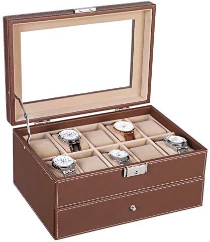 SONGMICS JWB007 etui na zegarek na 10 zegarków