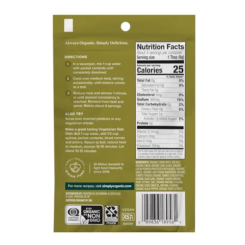 Image of Simply Organic Brown Gravy Mix, Vegetarian, 1 Ounce