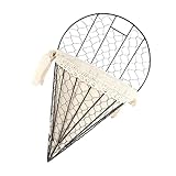 GARVALON Home Decor Metal Vase Metal Trim Hanging Flower Holder Hanging Flower Baskets Farmhouse Wal