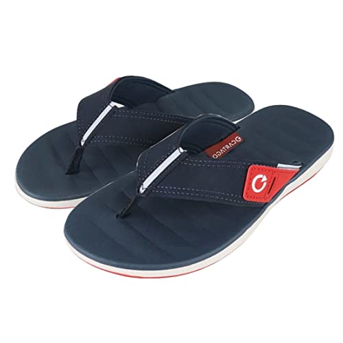 Chinelo Malaga, CARTAGO, Masculino, Branco/Azul/Vermelho, 40